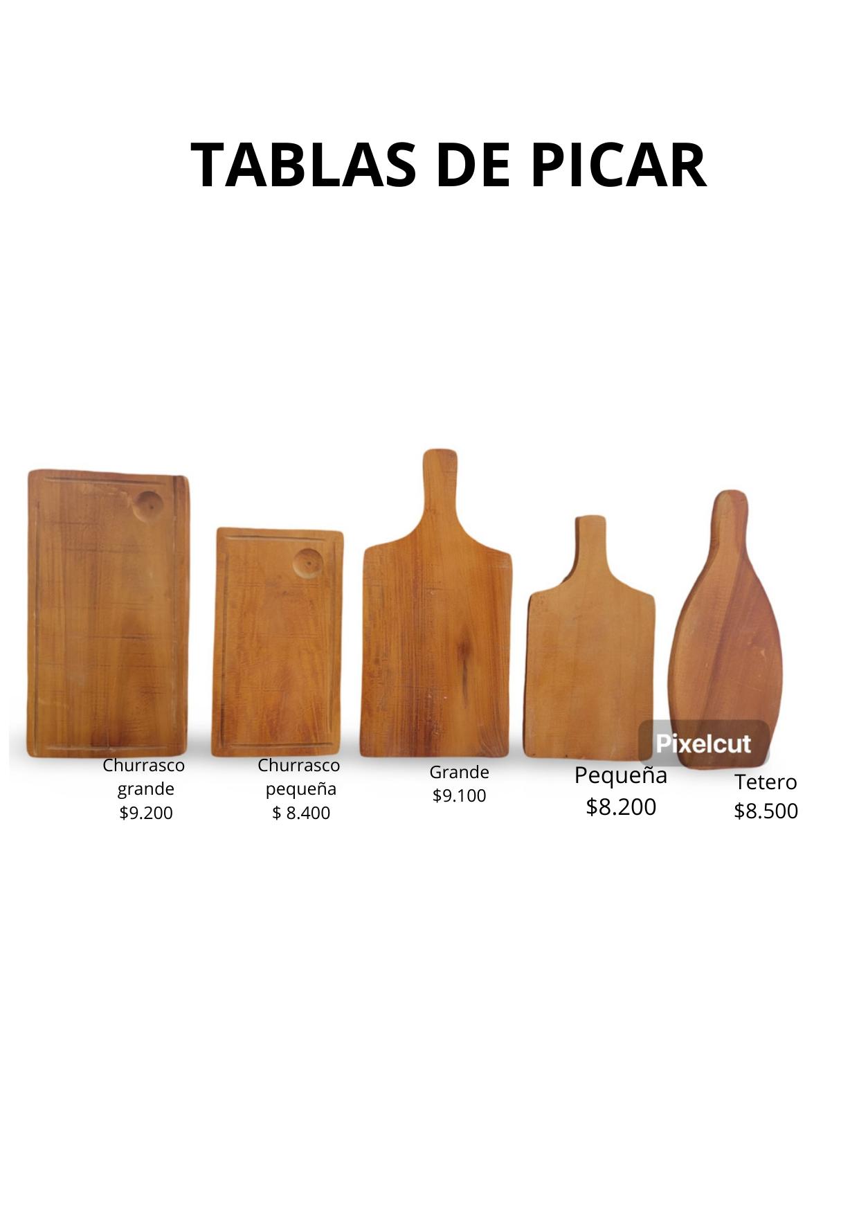 Tabla de picar tetero